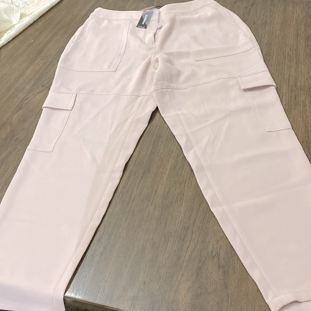 Women’s Express Ankle Mid Rise Trouser Pink Size Medium